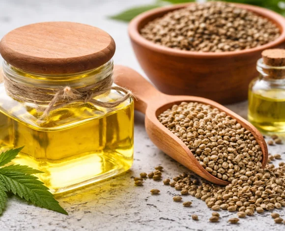 hemp-oil-seeds-natural-botanical-display